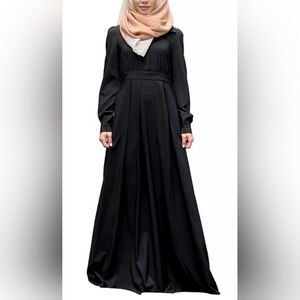 Black Bishop Sleeve Gown for Brides